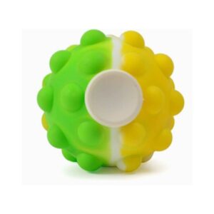 Fidget Spinner Pop It 3D tip Minge Senzoriala, Flippy, Jucarie Rotativa Anti-stres, pentru Copii si Adulti, Multicolor, 6 cm, Model Verde