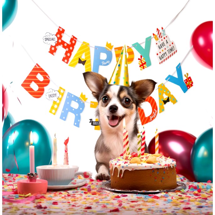Banner Happy Birthday 100x200 cm, Flippy, Rola de Ata Inclusa, Tematica Aniversare, Multicolor - imagine 4