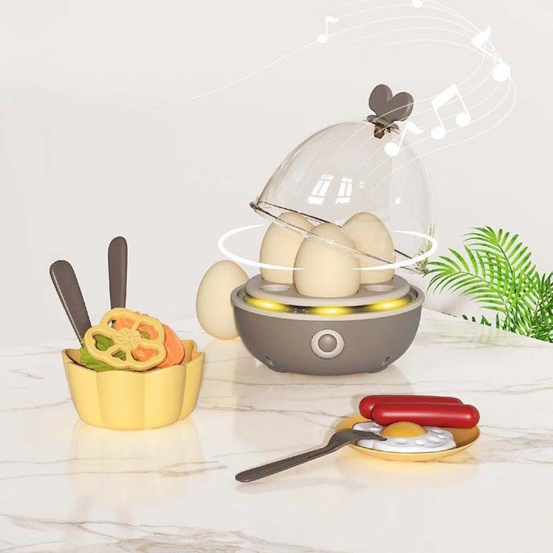 Bucatarie pentru Copii Spray Kitchen, Flippy, cu Lumini si Sunete Realiste, Aburi, Robinet cu Flux de Apa, 88 Piese, 93 x 69 x 27 cm, 4 Ani+, Gri/Verde - imagine 4