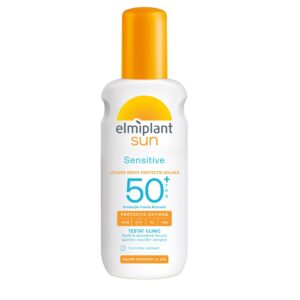 Crema de Soare, Lotiune Spray Pentru Protectie Solara, Elmiplant Sun, Sensitive, SPF 50+, 200 ml