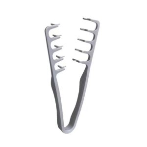 Pieptan de Volum, Flippy, din ABS, pentru Femei/Barbati, 19 x 9 cm, Gri