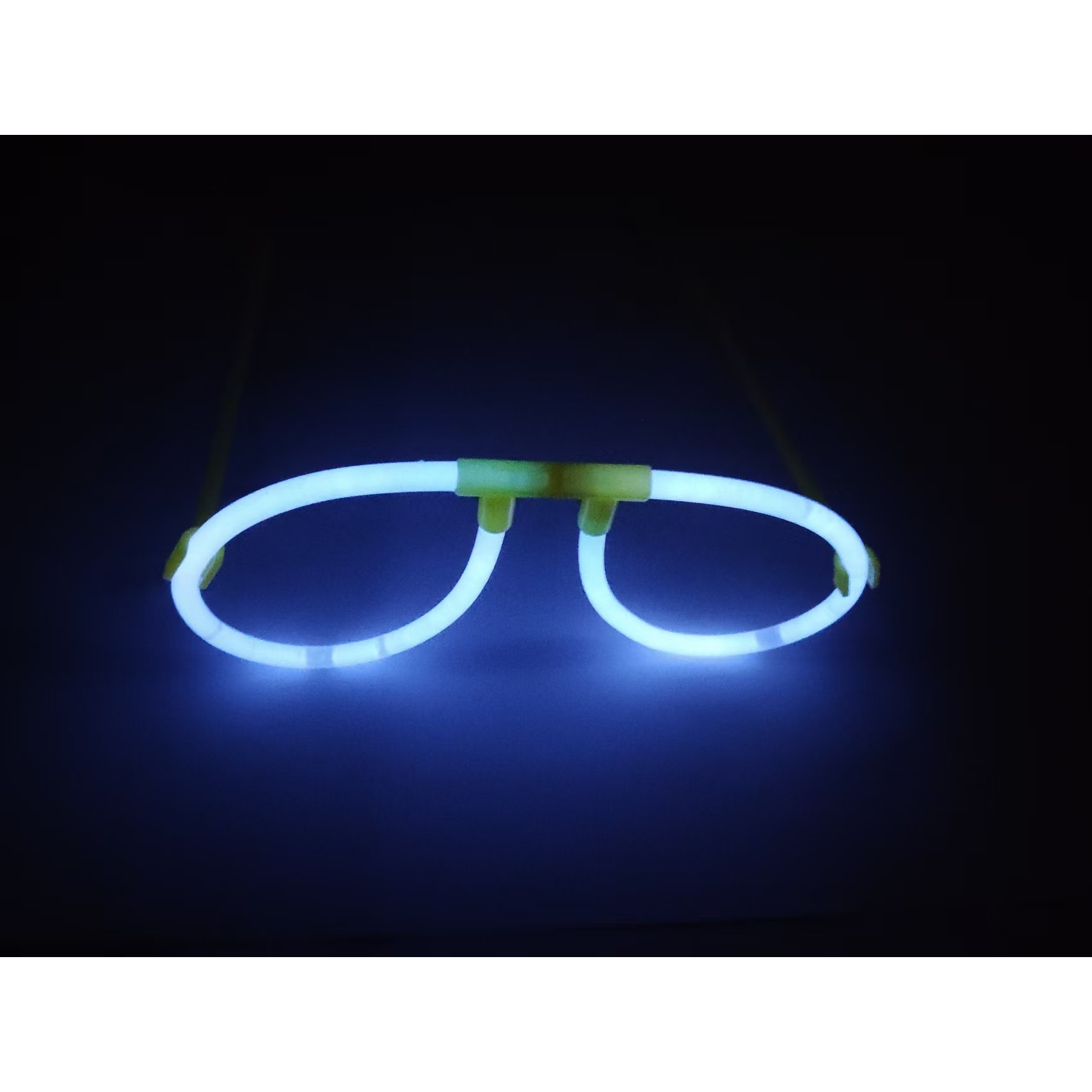 Ochelari Decorativi, Flippy, din Plastic, Fluorescenti, Accesoriu Petrecere, Albastru - imagine 4