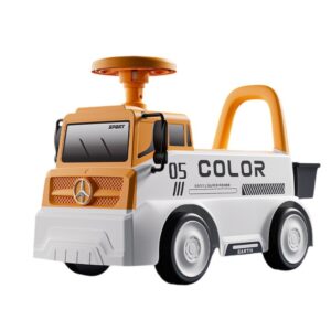 Ma?inu?? pentru copii, Flippy, 3 ani, Model Camion, Sport, Claxon, Cutie Depozitare, 62x26x40 cm, Portocaliu