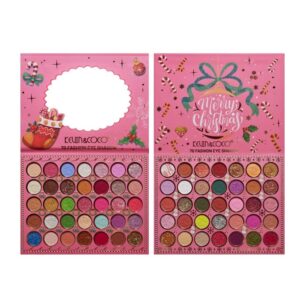 Trusa de Machiaj, KEVIN & COCO, Snowy Christmas, 70 culori, 22.5 x 17 x 2 cm, Multicolor