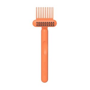 Perie pentru Curatarea Parului, Flippy, din Plastic, 16 x 5 cm, Portocaliu