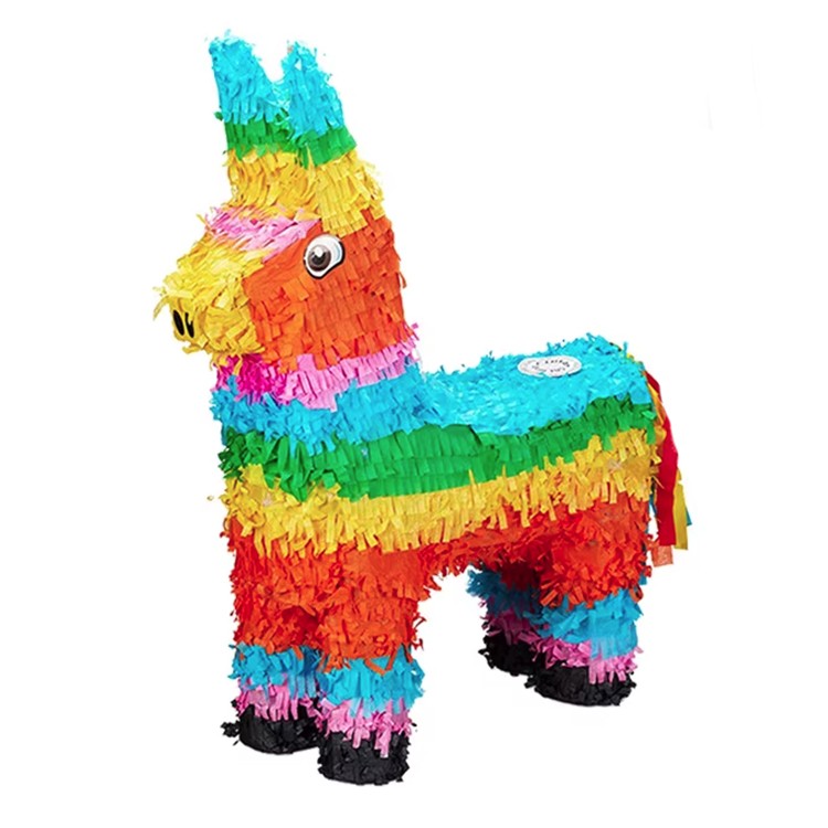 Pinata Magarus pentru Petrecere, Flippy, Pinata din Hartie si Carton, Pinata pentru Copii, 50 x 35 x 10 cm, Multicolor
