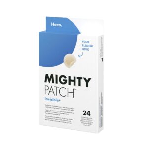 Plasturi hidrocoloidali anti acnee Hero Mighty Patch Invisible+ pentru tratarea co?urilor cu puncte albe, 24 buc??i