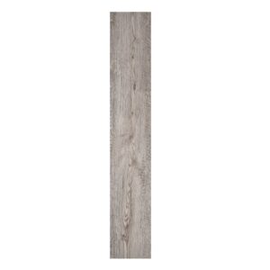 Set 36 Placi Autoadezive pentru Pardoseala, Flippy, din PVC, Impermeabil, Ignifug, Usor de Curatat, Dimensiune Placa 91.44 x 15.24 cm, Grosime 1.5 mm, Acoperire 5 m2, Model 3, Gri