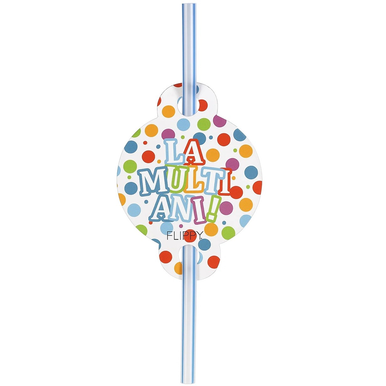 Set 10 Paie, Flippy, Colectia LA MULTI ANI, 27 x 7 cm, din Carton/Plastic, Multicolor - imagine 2