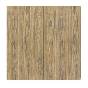 Set 10 Placi Tapet 3D, Flippy, 70 x 70 cm, Grosime 3 mm, din Rasina, Tip Placi de Lemn, Suprafata Acoperita 4.9 mp, Maro Deschis