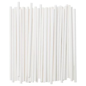 Set 100 Paie, Flippy, din Hartie, 20 cm, Model Uni, Alb