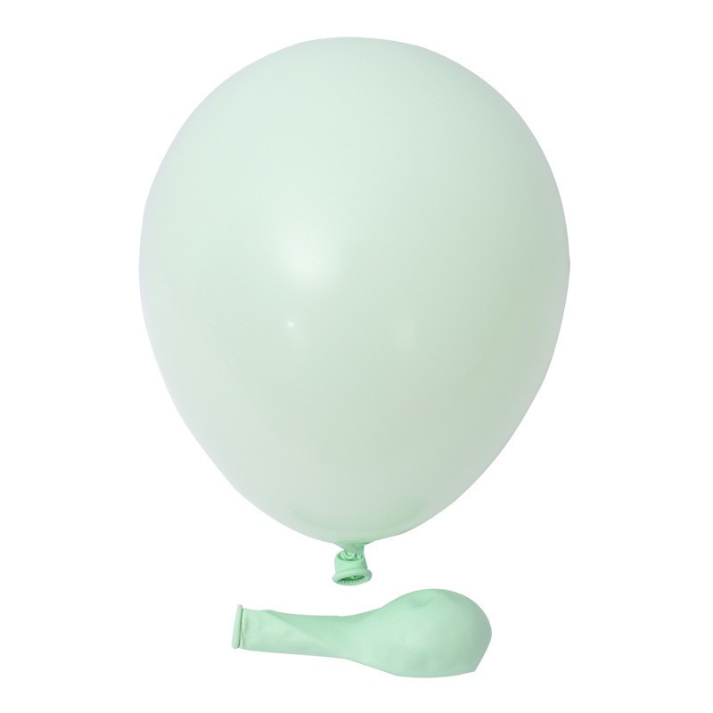 Set 12 Baloane, Flippy, din Latex Macaroon, 30 cm, Verde - imagine 3