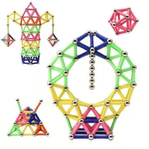Set 178 Piese Betisoare Magnetice, Flippy, din Plastic/Magnet, +3 Ani, Multicolor
