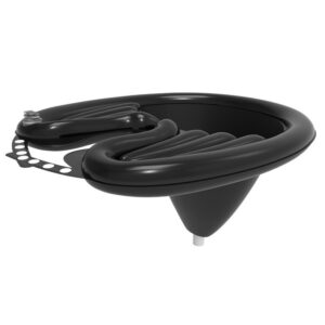 Set Gonflabil pentru Spalat pe Cap, Flippy, pentru Copii, Femei Insarcinate si Varstnici, 81 x 60 x 38 cm, Ajustabil, Negru