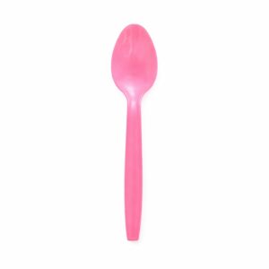 Set Linguri de Unica Folosinta, Flippy, 10 Bucati, Plastic Rezistent, 15 x 3.3 cm, Roz