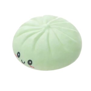 Jucarie Antistres, Flippy, Squishy Gigant, Model Galusca, cu Revenire Lenta, Jucarie Senzoriala Interactiva pentru Copii si Adulti, 8.5 cm, Verde