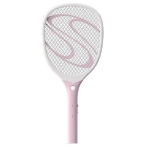 Paleta Electrica pentru Tantari, Muste sau Insecte LED, Flippy, Plastic, Casa si Gradina, Anti-insecte, Alb-Roz